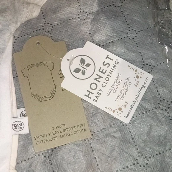 Bundled For U 100% Organic Honest Baby; Onesies, Footed & Footless Harem Pants - Picture 3 of 3